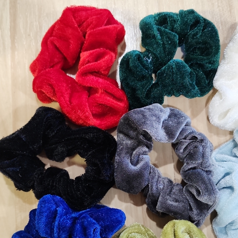 Colorful Scrunchie Set Of 16 - Picture 2 of 6
